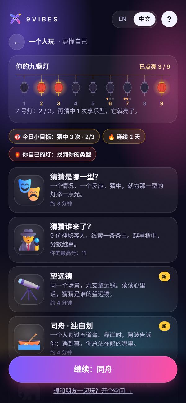 你的九盏灯